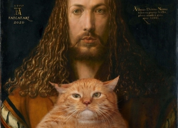 Albrecht Dürer, Self-portrait with the furball