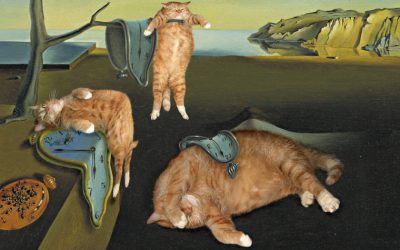 Salvador Dali, The Purrsistance of Meowmory