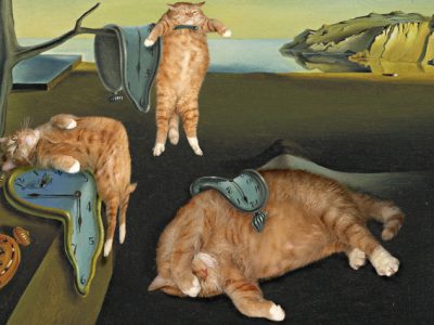 Salvador Dali, The Purrsistance of Meowmory